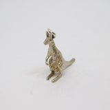 Sterling Silver Kangaroo With Joey Charm Pendant Vintage c1970