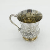 George IV Sterling Silver Floral Christening Mug Antique 1827 London