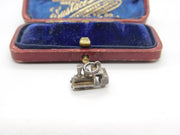 Sterling Silver Railway Train Charm Pendant Vintage c1970