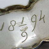 19th Century Dutch Sterling Silver Floral Pattern Panel Bracelet Antique 1894