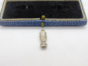 Sterling Silver Egyptian Pharaoh Charm Pendant Vintage c1970