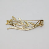Sterling Silver Floral Spray Studio Style Brooch Pin Contemporary c2000's