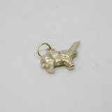 Sterling Silver Elephant Charm Pendant Vintage c1970