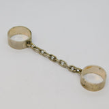 Sterling Silver Shackle Style Double Studio Ring Vintage c1970 Size J 1/2 & N