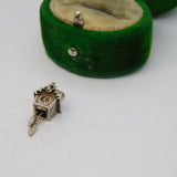 Sterling Silver Cuckoo Clock Charm Pendant Vintage c1970