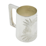 VIctorian Silver Plated Fern Pattern Tankard Mug Antique c1890 Dixon Sheffield