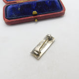 Sterling Silver WWII Lieutenant Shoulder ID Badge Brooch Antique c1940 Art Deco