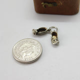 Sterling Silver Dancing Shoes Charm Pendant Vintage c1970