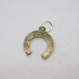 Sterling Silver Lucky Horseshoe Charm Pendant Vintage c1970