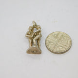 Sterling Silver 'Adam & Eve' Couple Figure Charm Pendant Vintage c1970