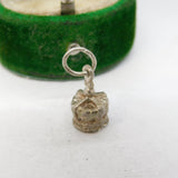 Sterling Silver Crown Charm Pendant Vintage c1970