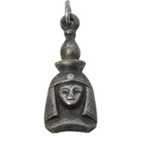 Egyptian .800 Silver Pharaoh Form Charm Pendant Vintage c1950