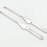 Edwardian Sterling Silver Pair of Lobster Picks Antique 1907 Sheffield
