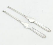 Edwardian Sterling Silver Pair of Lobster Picks Antique 1907 Sheffield