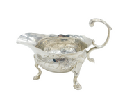 George II Sterling Silver Swan Pattern Sauce Boat Antique 1743 London