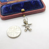 Sterling Silver Scarecrow Charm Pendant Vintage c1970