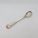 Irish William IV Sterling Silver Crested Mustard Spoon Antique 1835 Dublin