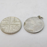 Sterling Silver St Christopher Travel Charm Pendant Vintage c1970s