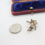 Sterling Silver Cupid Classical Charm Pendant Vintage c1970
