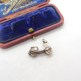 Sterling Silver Italian Vespa Charm Pendant Vintage c1970