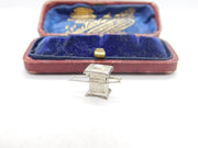 Sterling Silver Sedan Chair Charm Pendant Vintage c1970