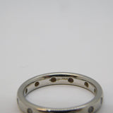 .950 Platinum, Diamond & Ruby Full Eternity Band Ring Vintage Birmingham