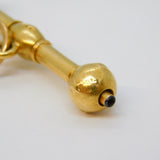 19th Century French 18ct Gold Star Pattern Watch Key Fob Antique c1860s