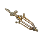 Sterling Silver Umbrella Charm Pendant Vintage c1970