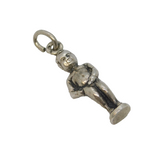 Sterling Silver Mannekin Pis Statue Charm Pendant Vintage c1970