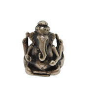 Sterling Silver Ganesha Hindu Interest Chunky Ring Vintage c1970 Size P