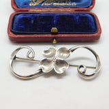 American Sterling Silver Stuart Nye Dogwood Floral Silver Brooch Vintage