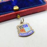 Sterling Silver & Enamel Ilfracombe Devon Shield Charm Pendant Vintage c1970
