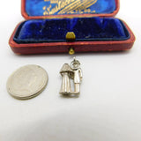 Sterling Silver Married Couple Charm Pendant Vintage c1970