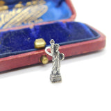 Sterling Silver Statue of Liberty American Charm Pendant Vintage c1970