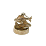 Sterling Silver Two Fish Pisces Horoscope Symbol Charm Pendant Vintage c1970s