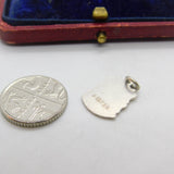 Sterling Silver & Enamel Hastings Charm Pendant Vintage c1970