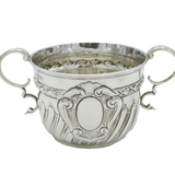 Victorian Sterling Silver Swirl Pattern Porringer Cup Antique 1898 London