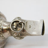 George III Sterling Silver & Red Coral Baby Rattle & Teether Antique c1790s