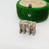 Sterling Silver Marble Arch Charm Pendant Vintage c1970
