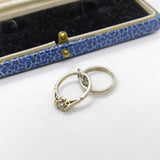 Sterling Silver Wedding & Engagement Ring Charm Pendant Vintage c1970