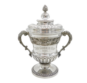 Edwardian Sterling Silver Greyhound Trophy Cup 'Corrie Cup' Antique London