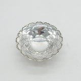 Art Deco Sterling Silver Fish Scale Pattern Pedestal Dish Antique Sheffield