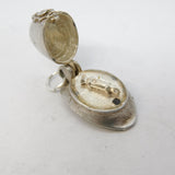 Sterling Silver Whistle in the Police Helmet Charm Pendant Vintage c1970