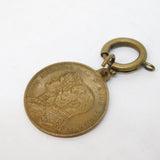 Edward VII Copper Medallion 'Commemorating the Royal Visit' Antique c1905