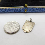 Sterling Silver & Enamel Paignton Charm Pendant Vintage c1970