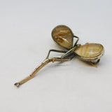 Art Deco Sterling Silver Morpho Butterfly Dragonfly Brooch Antique c1920s