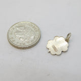 Sterling Silver Shamrock Charm Pendant Vintage c1970s