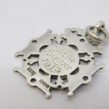Sterling Silver 'Never Absent' Fob Medal Antique 1914 Birmingham Art Deco
