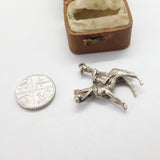 Sterling Silver Trooping the Colour Royal Queen Charm Pendant Vintage c1970