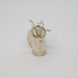 Sterling Silver Ragged Shoe With Moving Toe Charm Pendant Vintage c1970